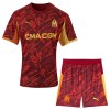 Officiële Voetbalshirt + Korte Broek Doelman Olympique de Marseille 2025-26 Rode - Kids
